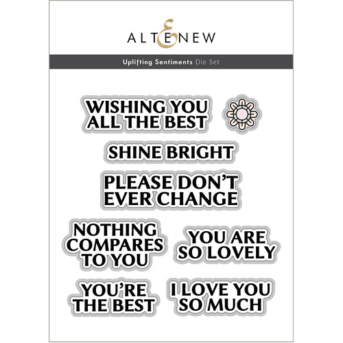 Altenew Uplifting Sentiments Die Set