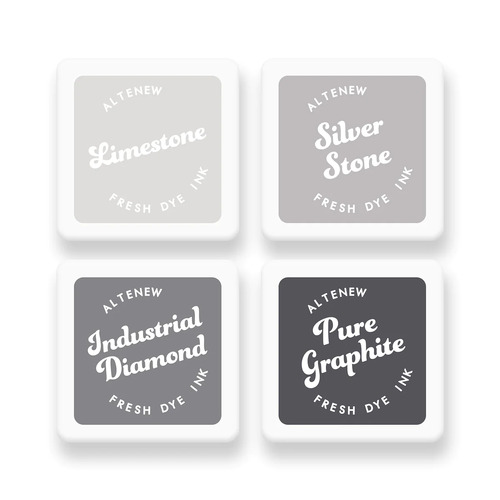 Altenew Fresh Dye Ink Mini Cube Set - Rock Collection 