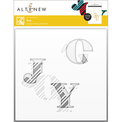 Altenew Joy Simple Coloring Stencil Set (2 in 1)