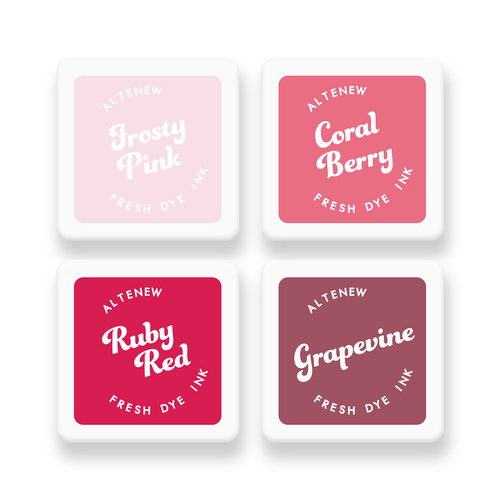 Altenew Fresh Dye Ink Mini Cube Set - Red Cosmos 