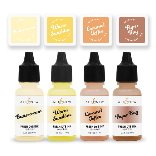 Altenew Fresh Dye Ink Mini Cube & Re-inker Bundle - Summer Afternoon 