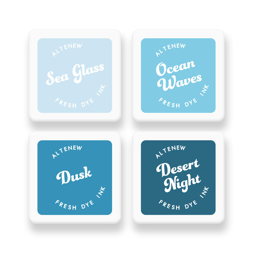 Altenew Fresh Dye Ink Mini Cube Set - Cool Summer Night 