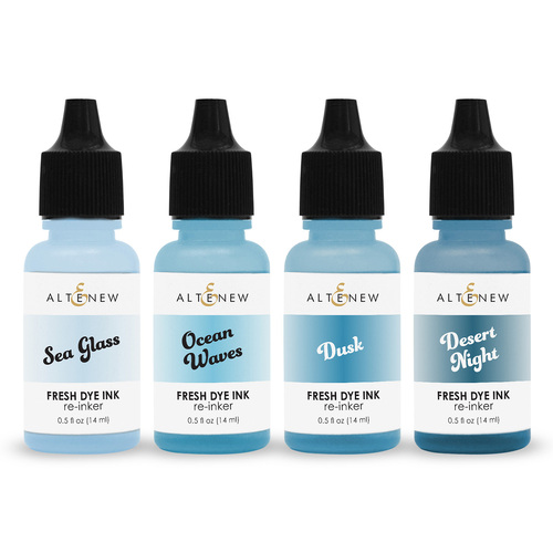 Altenew Fresh Dye Ink Reinker Bundle - Cool Summer Night 