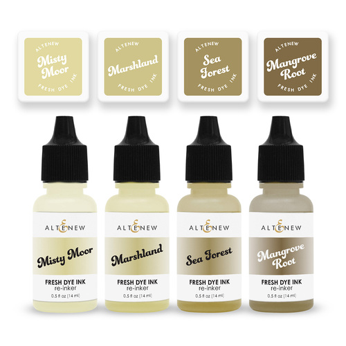 Altenew Fresh Dye Ink Mini Cube & Re-inker Bundle - Nature's Wonders 