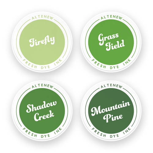Altenew Fresh Dye Ink Pad Bundle - Green Valley 