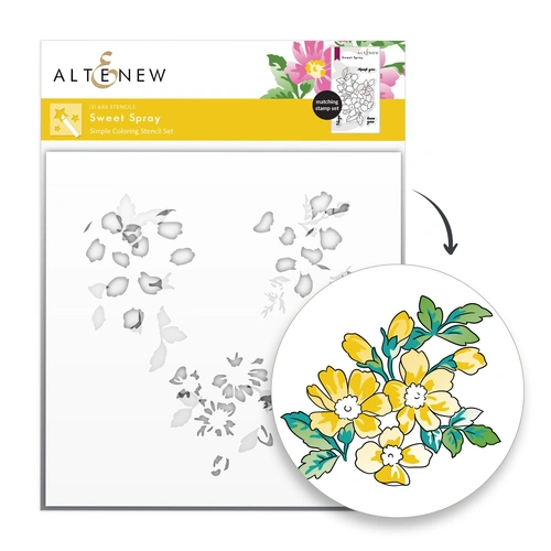 Altenew Sweet Spray Simple Coloring Stencil Set (2 in 1)