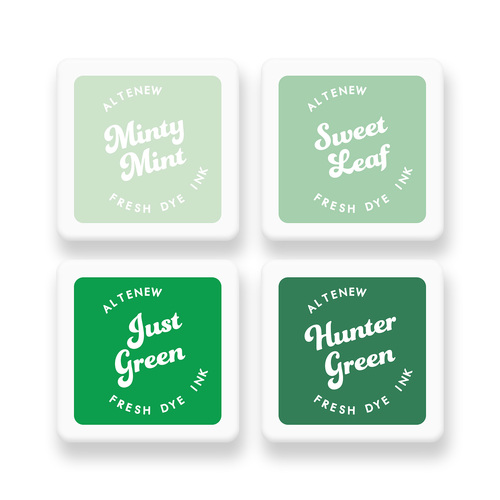 Altenew Fresh Dye Ink Mini Cube Set - Green Meadows 