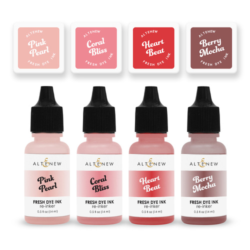 Altenew Tea Party Fresh Dye Ink Mini Cube & Re-inker Bundle