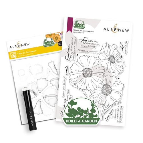 Altenew Build-A-Garden- Cheerful Coreopses