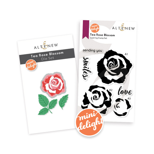 Altenew Mini Delight: Tea Rose Blossom Stamp & Die Set