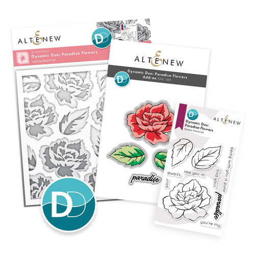 Altenew Dynamic Duo: Paradise Flowers & Add-on Die Bundle