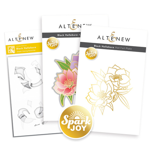 Altenew Spark Joy- Black Hellebore & Add-on Die Bundle