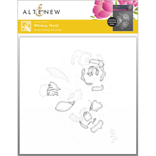 Altenew Whimsy Motif Simple Coloring Stencil Set (4 in 1)