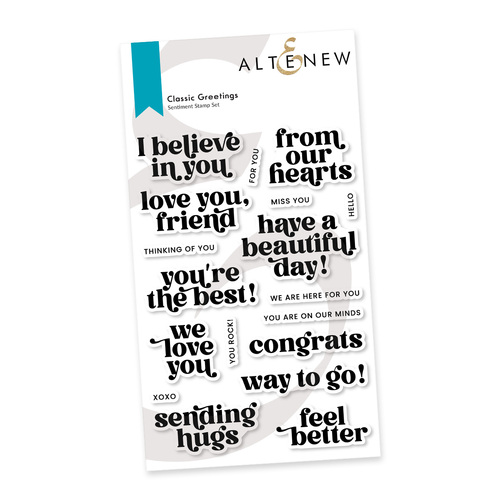 Altenew Classic Greetings Stamp Set