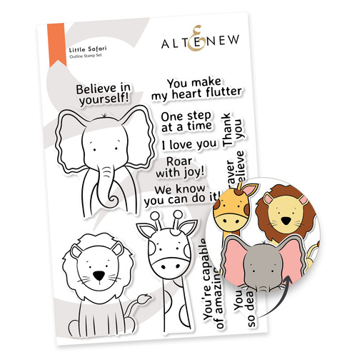 Altenew Little Safari Stamp Set