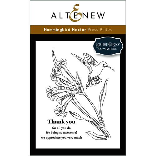 Altenew Hummingbird Nectar Press Plate
