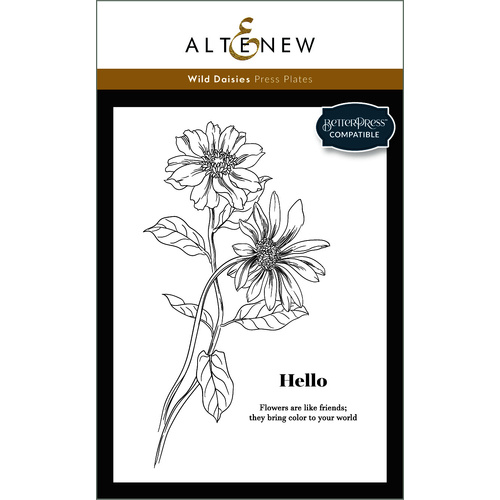 Altenew Wild Daisies Press Plate