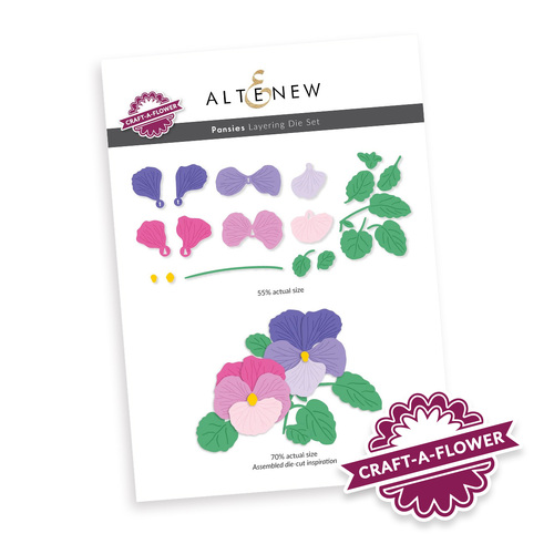 Altenew Craft-A-Flower: Pansies Layering Die Set