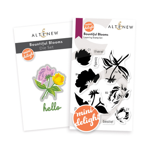 Altenew Mini Delight- Bountiful Blooms Stamp & Die Set
