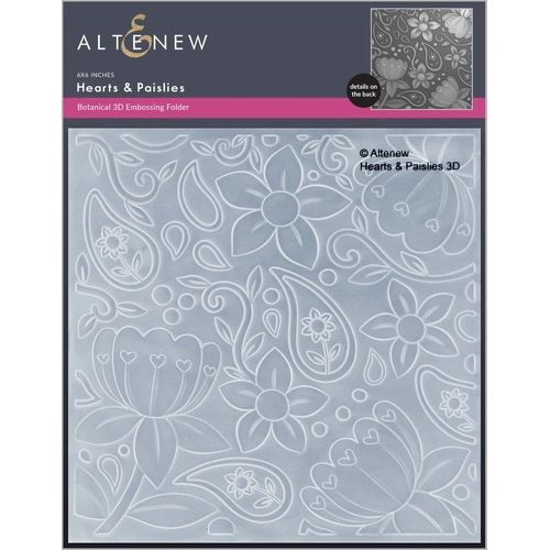 Altenew Hearts & Paislies 3D Embossing Folder