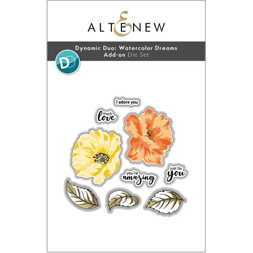 Altenew Dynamic Duo- Watercolor Dreams Add-on Die Set