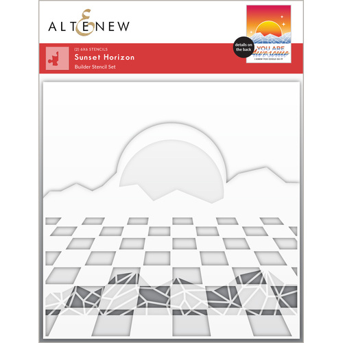 Altenew Sunset Horizon Stencil Set (2 in 1)