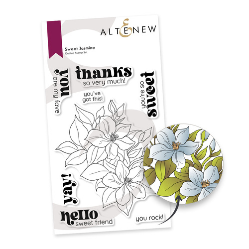 Altenew Sweet Jasmine Stamp Set