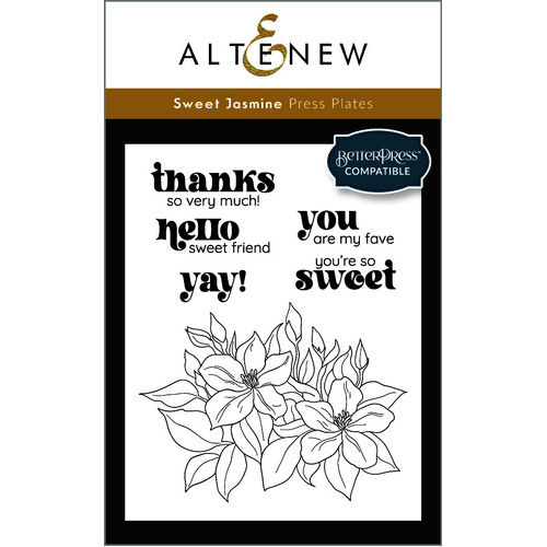 Altenew Sweet Jasmine Press Plate Set