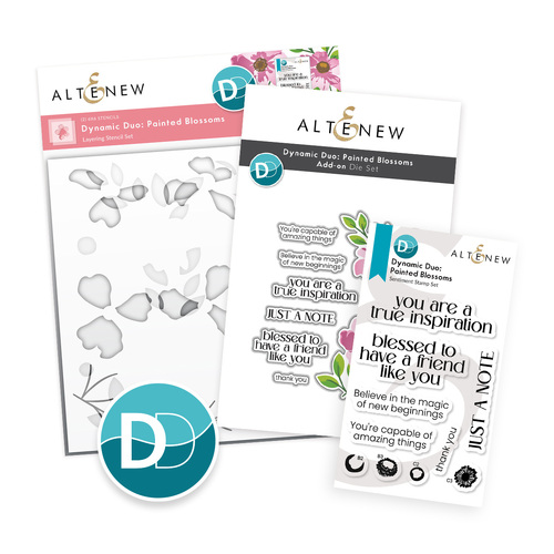 Altenew Dynamic Duo: Painted Blossoms & Add-on Die Bundle