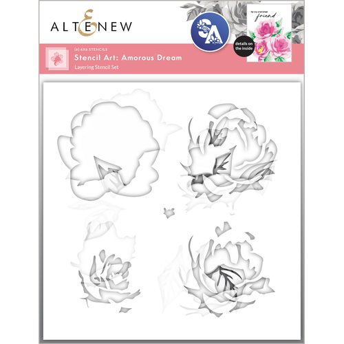 Altenew Stencil Art: Amorous Dream Layering Stencil Set (6 in 1)