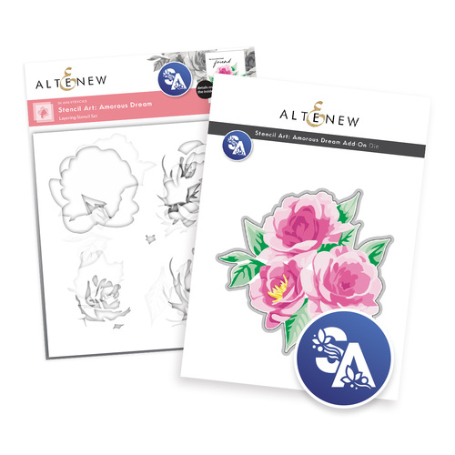Altenew Stencil Art- Amorous Dream & Add-on Die Bundle