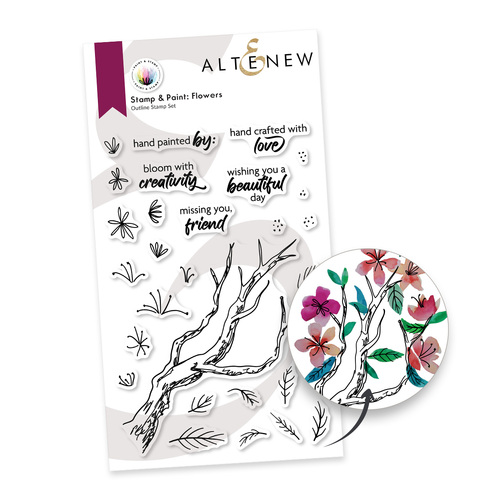 Altenew Paint & Stamp Flowers Stamp Set