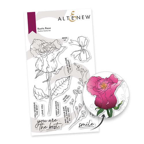 Altenew Rustic Rose Stamp Set