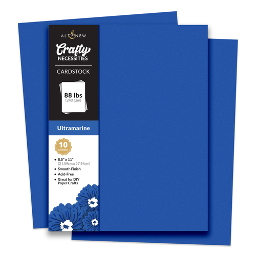 Altenew Crafty Necessities- Ultramarine Cardstock (10 sheets/set)