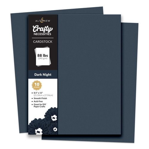 Altenew Crafty Necessities- Dark Night Cardstock (10 sheets/set)
