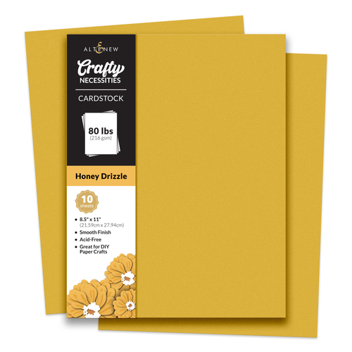 Altenew Crafty Necessities- Honey Drizzle Cardstock (10 sheets/set)