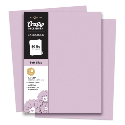 Altenew Crafty Necessities- Soft Lilac Cardstock (10 sheets/set)