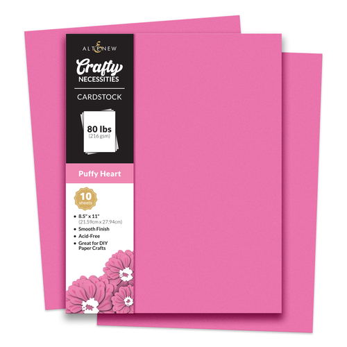 Altenew Crafty Necessities- Puffy Heart Cardstock (10 sheets/set)