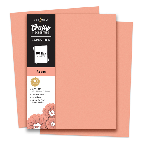 Altenew Crafty Necessities- Rouge Cardstock (10 sheets/set)