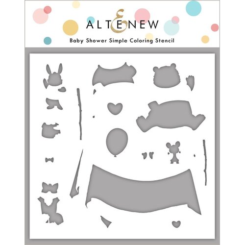 Altenew Baby Shower Simple Colouring Stencil