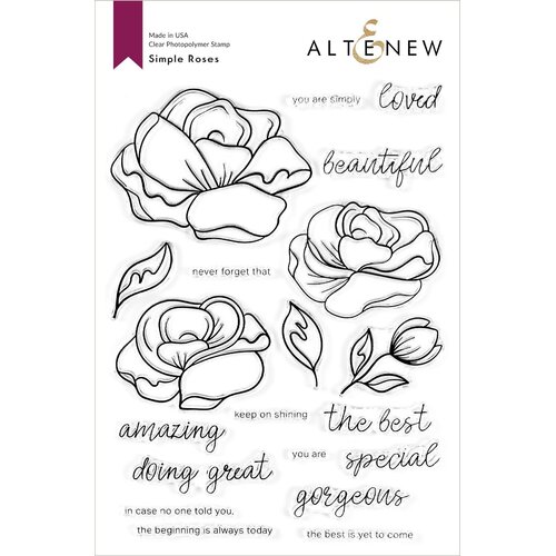 Altenew Simple Roses Stamp Set