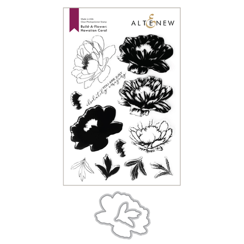 Altenew Build-A-Flower: Hawaiian Coral Layering Stamp & Die Set