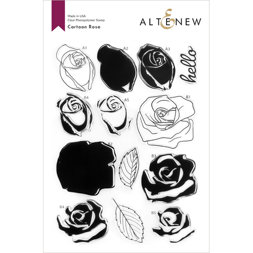 Altenew Cartoon Rose Stamp Set