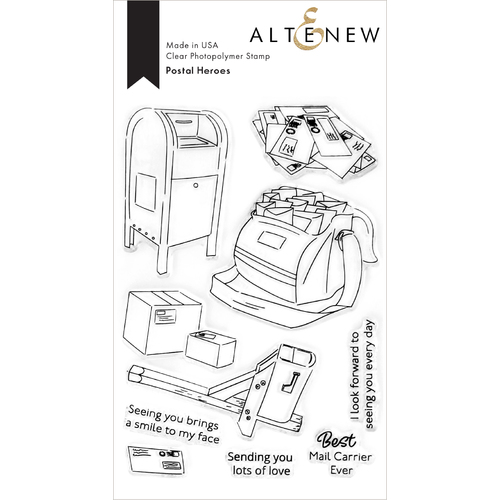 Altenew Postal Heroes Stamp Set