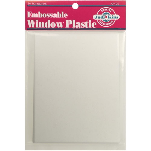 Judikins Embossable Window Plastic Sheets