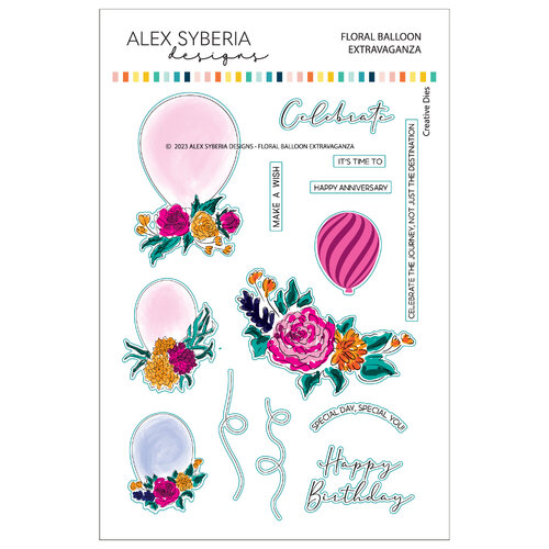 Alex Syberia Floral Balloon Extravaganza Die Set