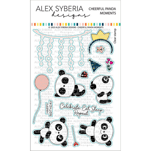 Alex Syberia Cheerful Panda Moments Die Set