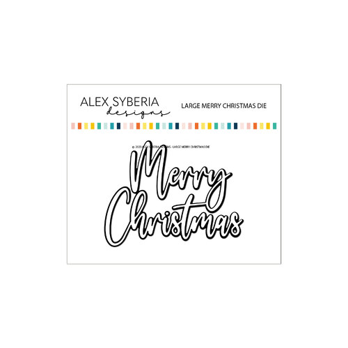 Alex Syberia Large Merry Christmas Die