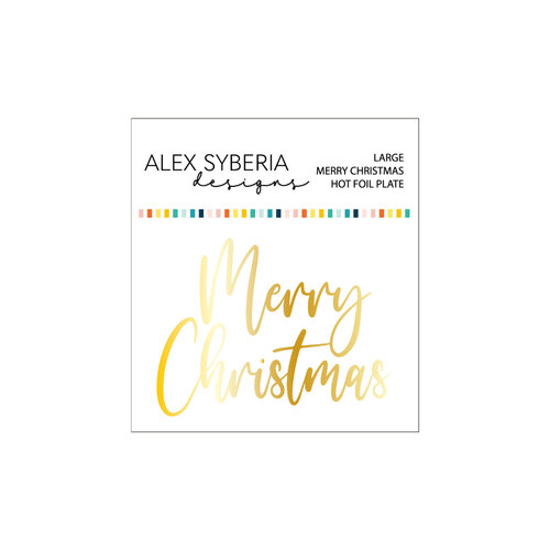 Alex Syberia Large Merry Christmas Hot Foil
