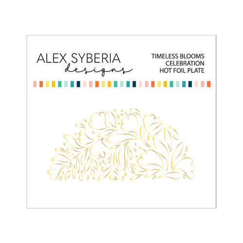 Alex Syberia Timeless Blooms Celebration Hot Foil Plate